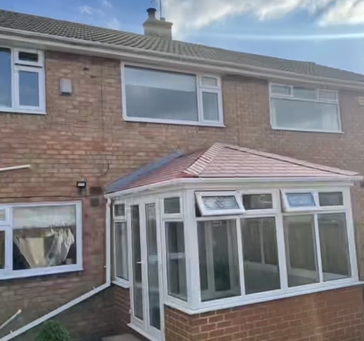 Lightweight roof upgrade over a conservatory